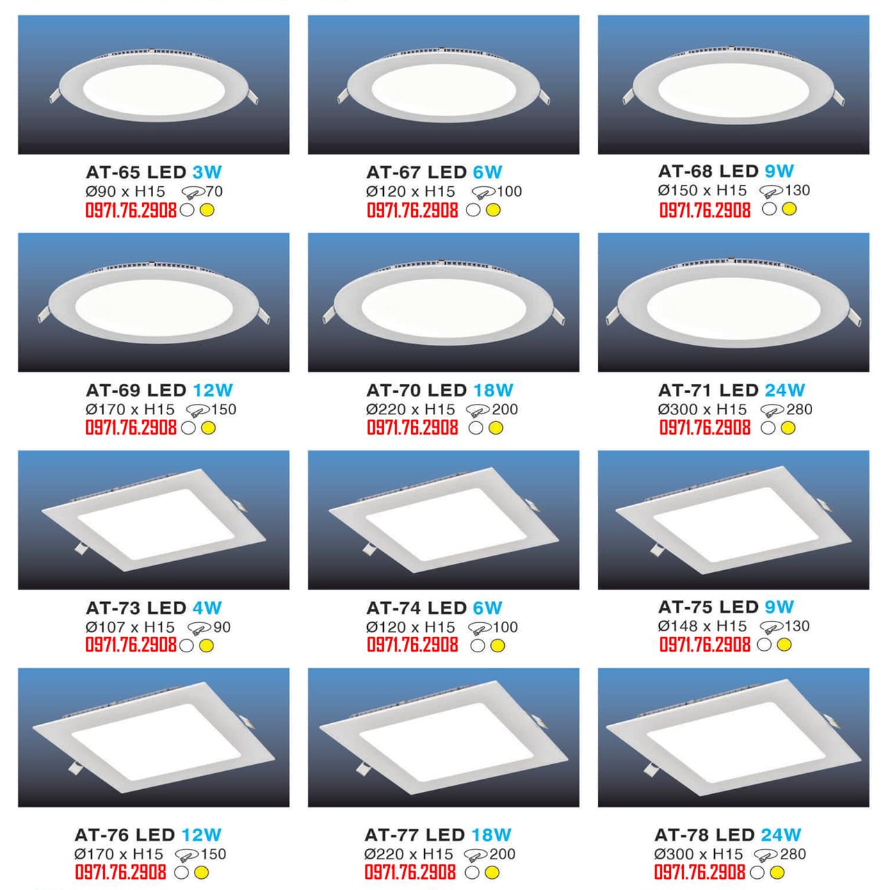 LED ÂM TRẦN SIÊU MỎNG HUFA