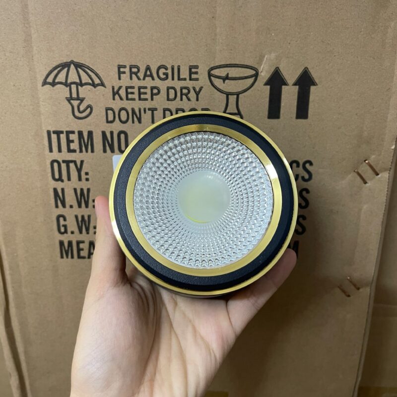 ĐÈN LON ỐP TRẦN 7W VIỀN VÀNG 90x50