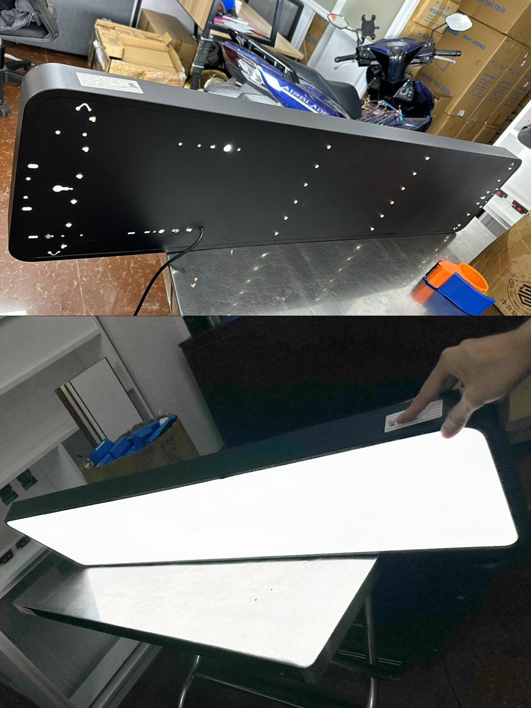 Đèn thả văn phòng 1200x280x55 72w