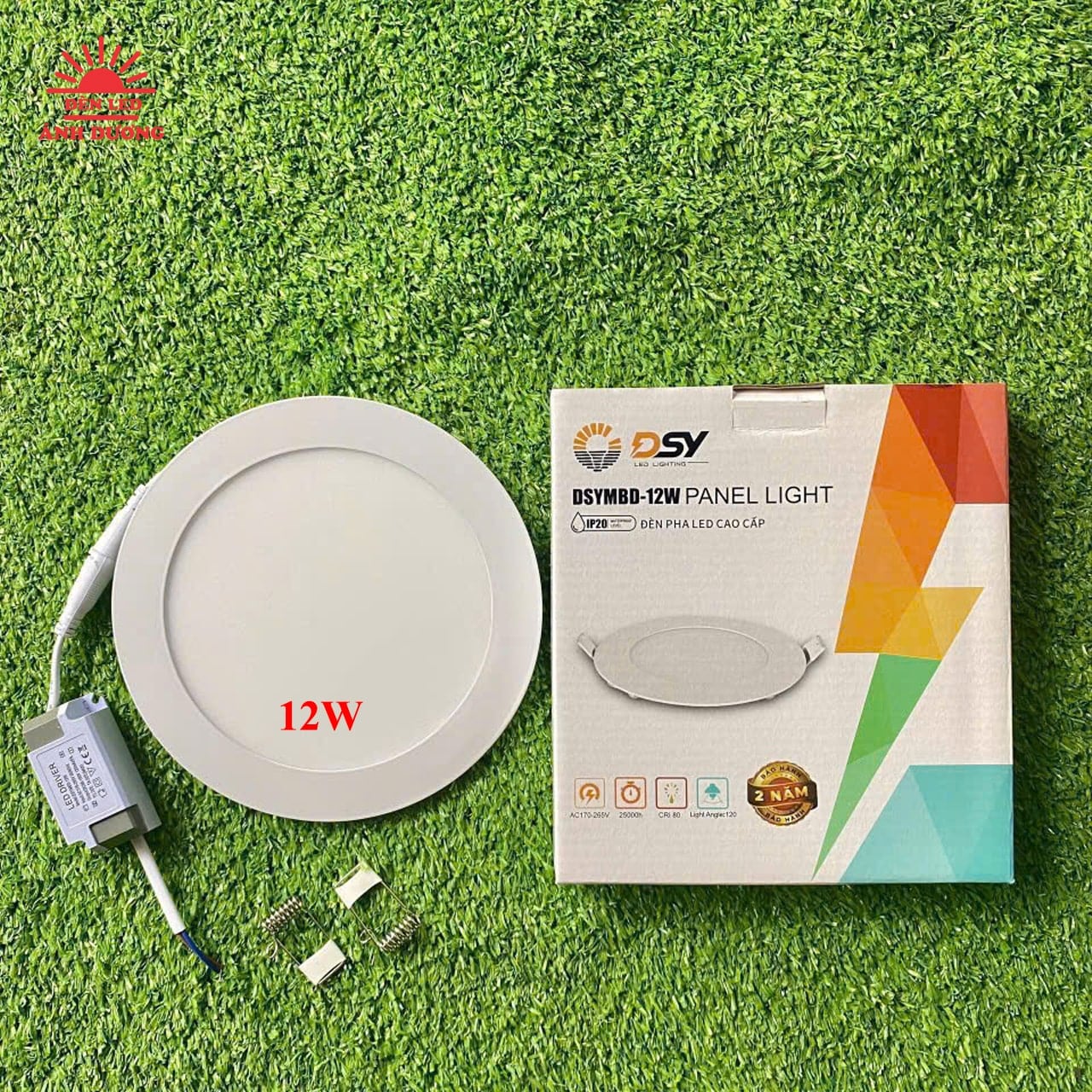 Đèn LED âm trần siêu mỏng 12W