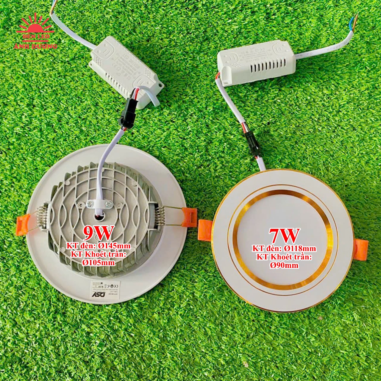 Đèn LED âm trần 3 chế độ 7W 9W Đèn LED âm trần 3 chế độ 7W 9W