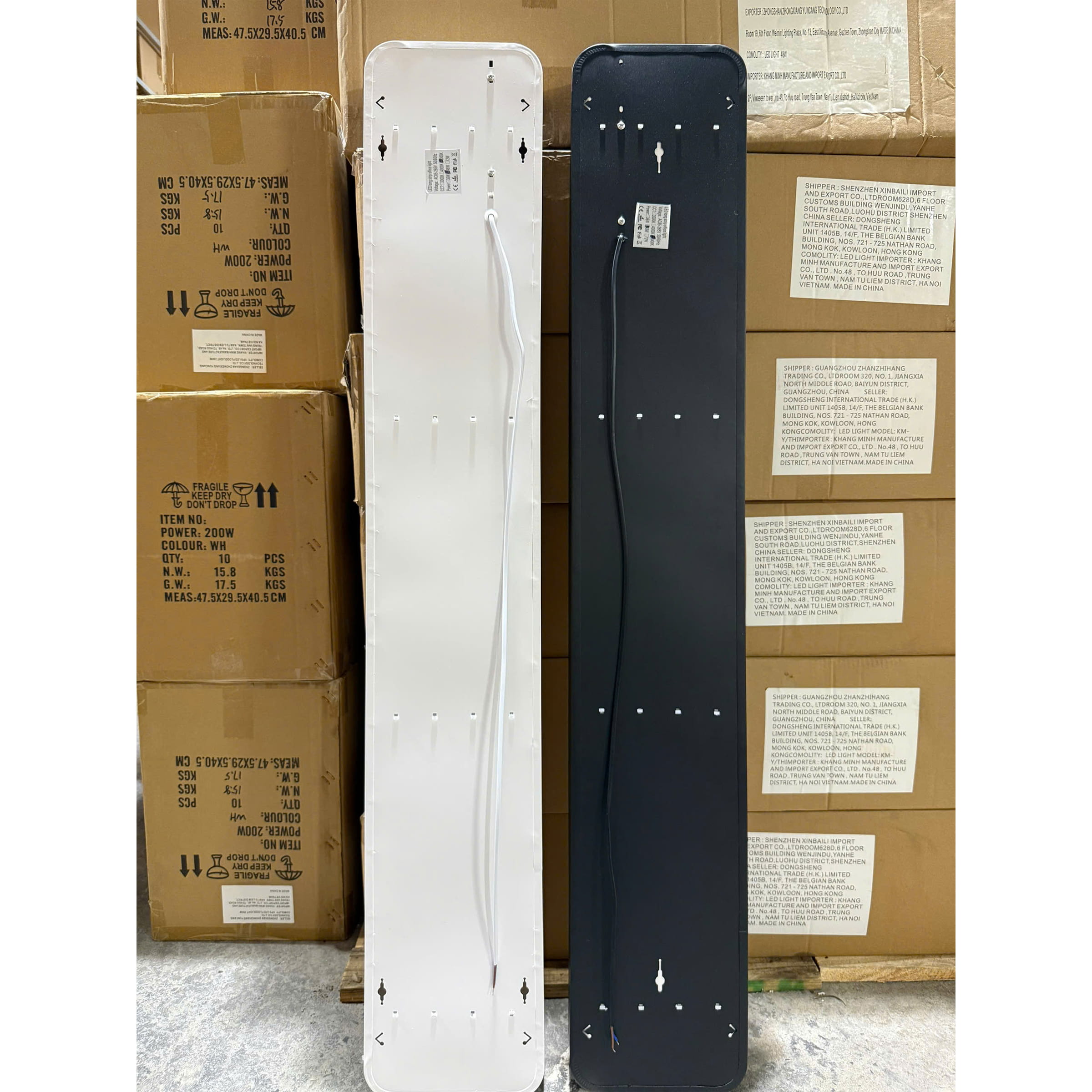 Đèn Thả Văn Phòng Bo Góc 1200x200x40 48w